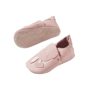 Bobux Chaussons Soft Soles Peek A Boo Bunny Ballet Pink