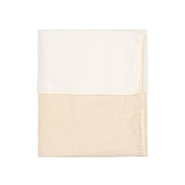 Koeka Couverture pour berceau Cotton Fleece Wafel Faro Warm White