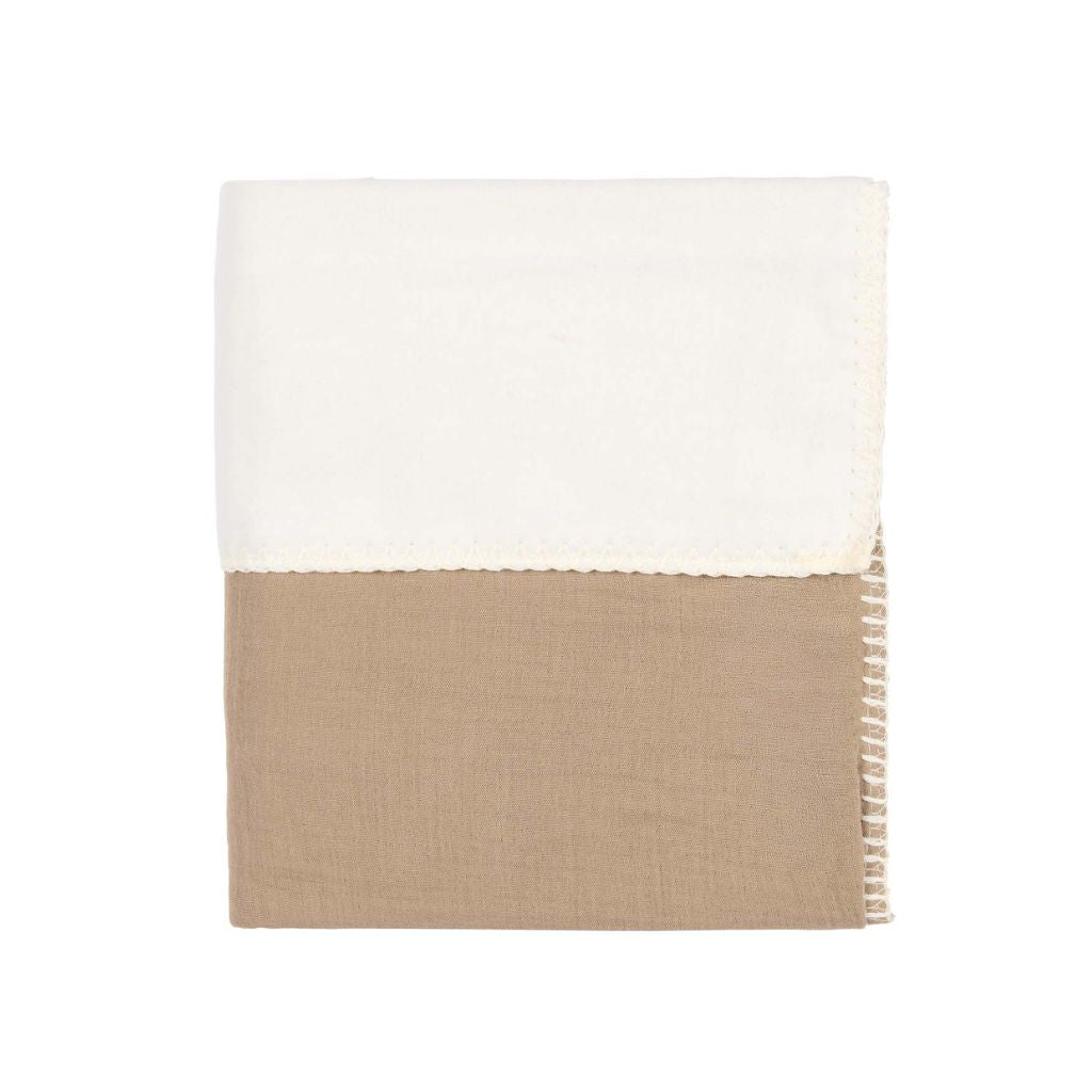 Koeka Deken voor Bed Cotton Fleece Wafel Faro Café