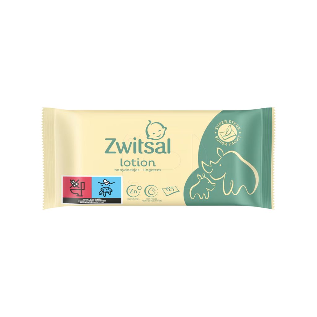 Zwitsal Lingettes bébé avec lotion – 65 pièces