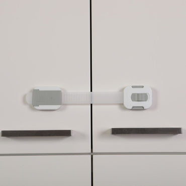 Dreambee Serrure De Sécurité Pour Enfants Modèle Flexible Gris/Blanc - 2 Pièces