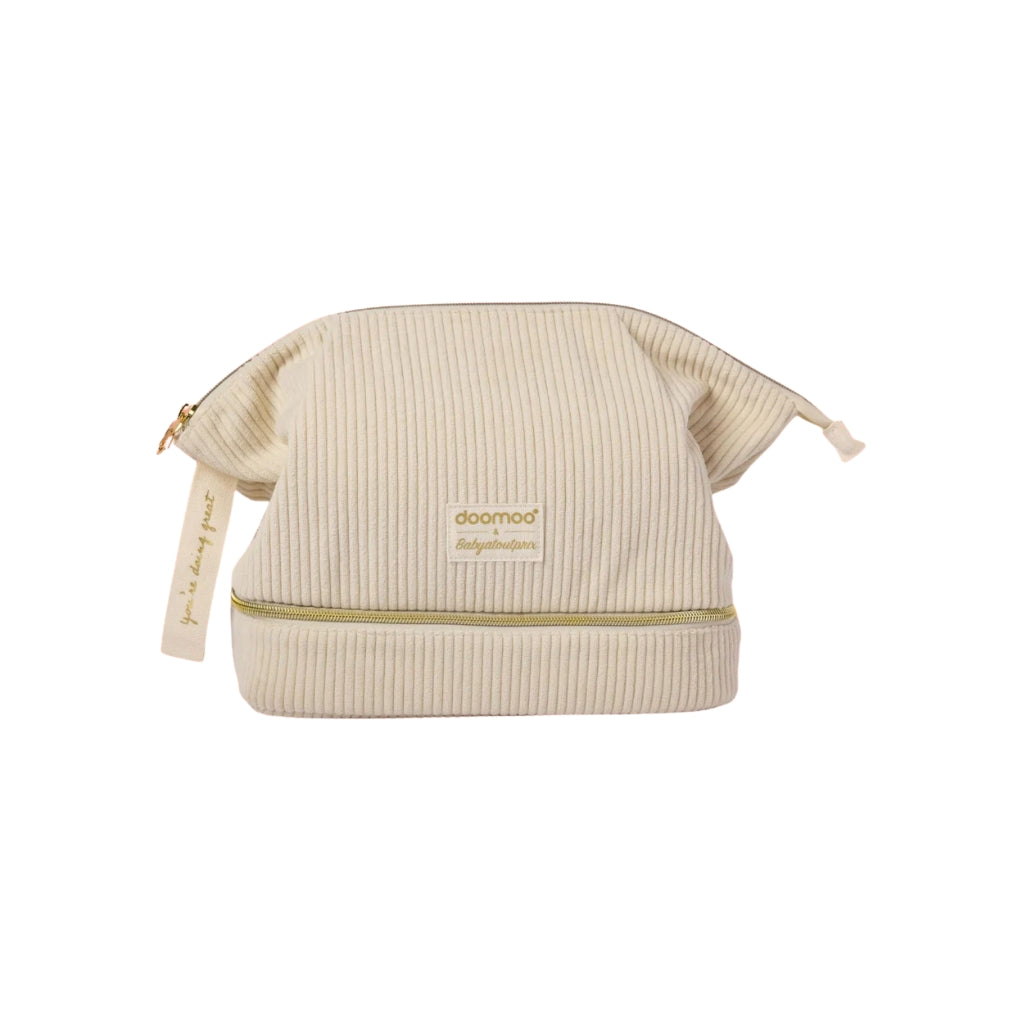 Doomoo Luxe Toilettas Mommy Vanity zwangerschapsset Corduroy Sand