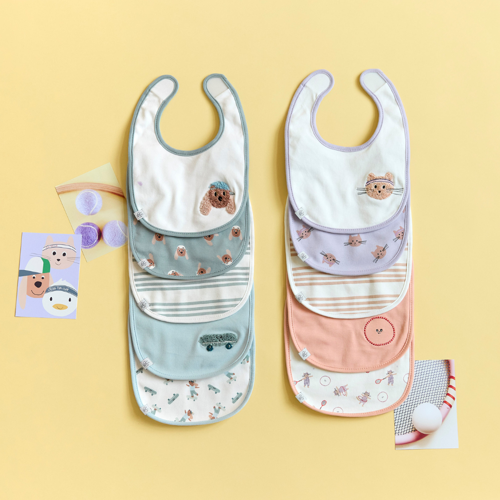 Lässig Bavoir Tiny Team Dog - 5 pièces