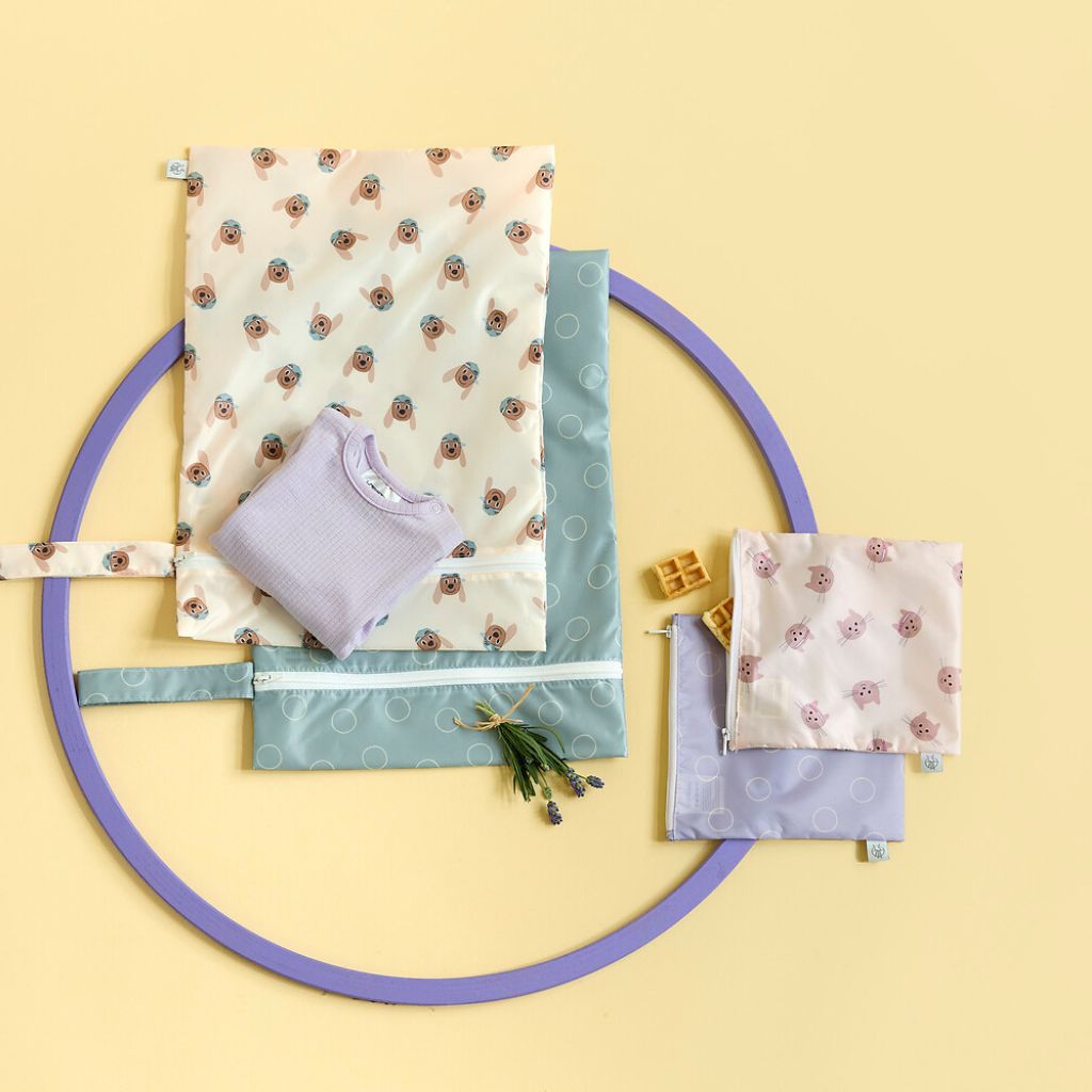 Lässig Wetbag Tiny Team Dog - 2 stuks