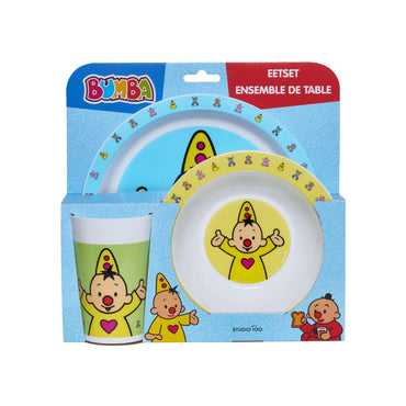 Bumba Eetset Diertjes Veelkleurig - 3 stuks