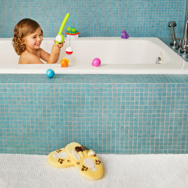 Munchkin Canne à pêche de bain avec poissons jouets