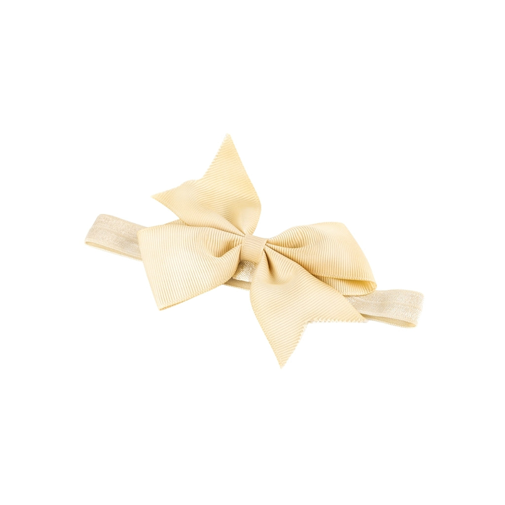 Busy Lizzie Bandeau avec nœud Crème