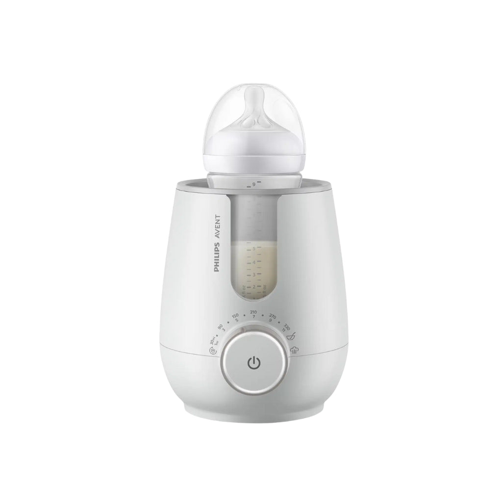 Suavinex, 2-in-1 flessenwarmer en sterilisator, steriliseert flesjes en fopspeen, opwarmen en ontdooien van flessen, moedermelk en dranken, met snelmodus en automatische uitschakeling, eenvoudig te