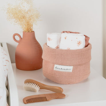 Noukie's Essuie Vintage Flowers Rose/Blanc – 3 pièces