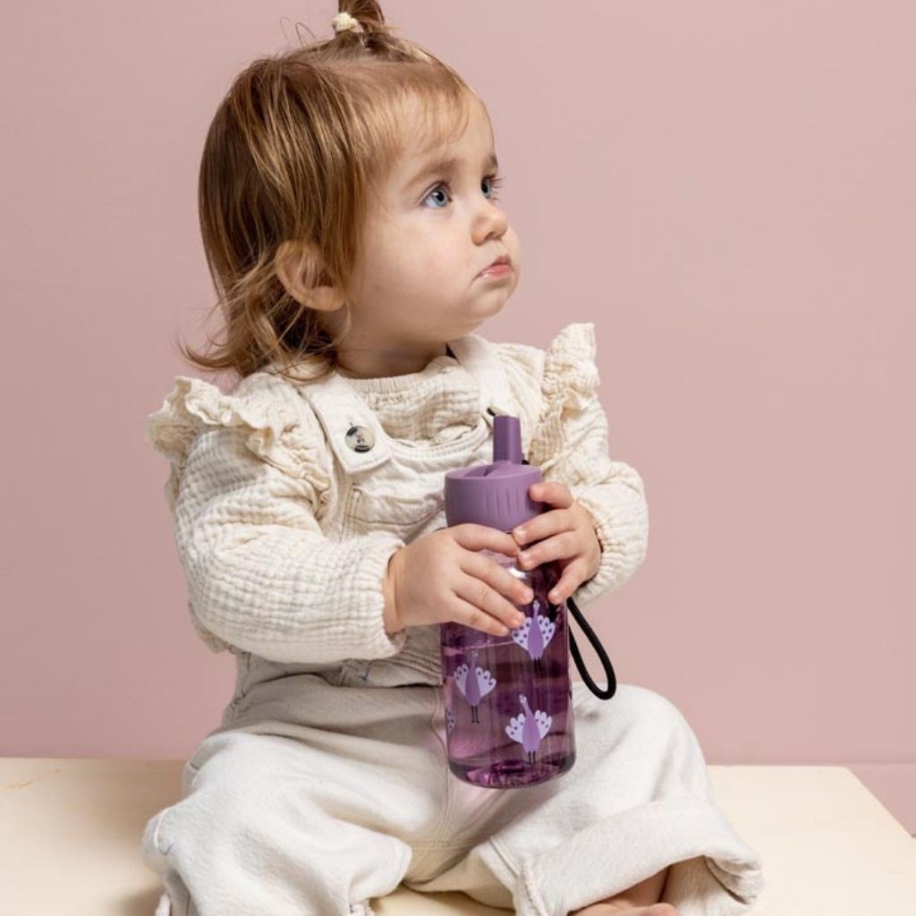 Trixie Gourde en tritan Mrs. Peacock Violet 350 ml