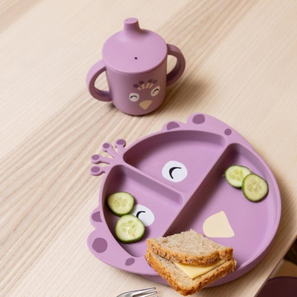 Trixie Gobelet en silicone Mrs. Peacock Violet