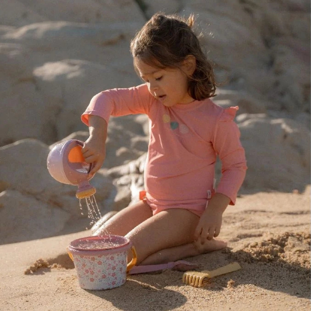 Little Dutch Set de plage Pink Flower Rose – 5 pièces