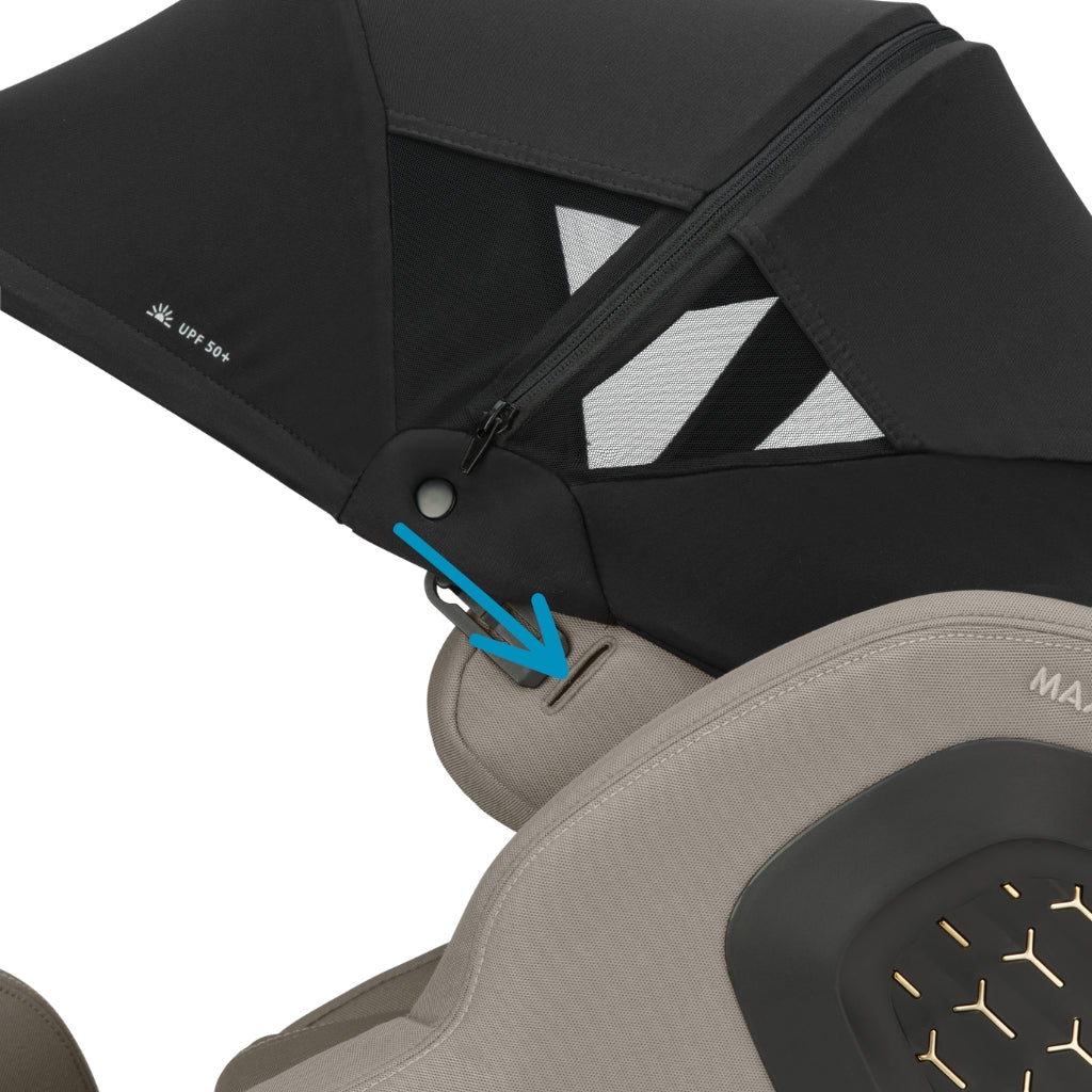 Maxi-Cosi Zonnekap Pearl XL Slide Pro Zwart
