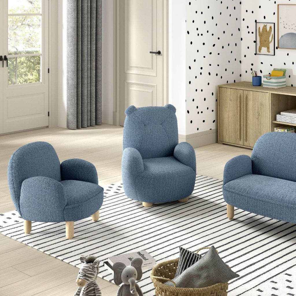 JAXX Canapé Rocky Simple Mini Bleu