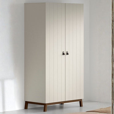 JAXX Armoire 2 portes Sezane Clay/Walnut