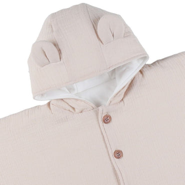 Noukie's Poncho Bio Mousseline Beige
