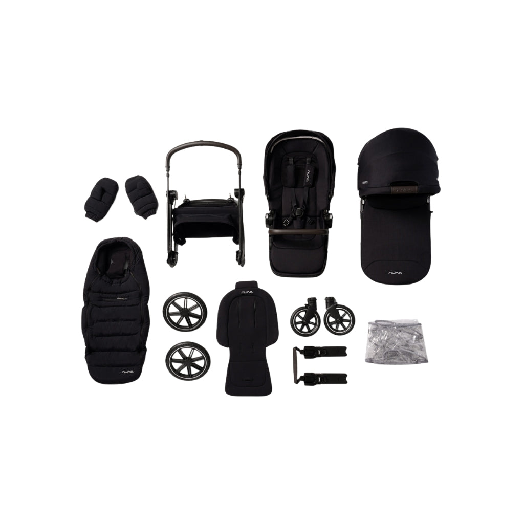 Nuna Poussette TRIV LX Caviar - Lot de 5 pièces
