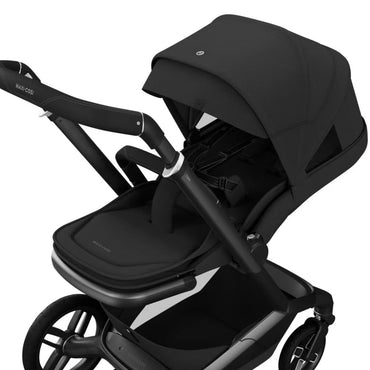 Maxi-Cosi Kinderwagen Fame Twillic Black + Draagmand + Basis Familyfix Slide Pro + Coral Slide Pro Onyx Black