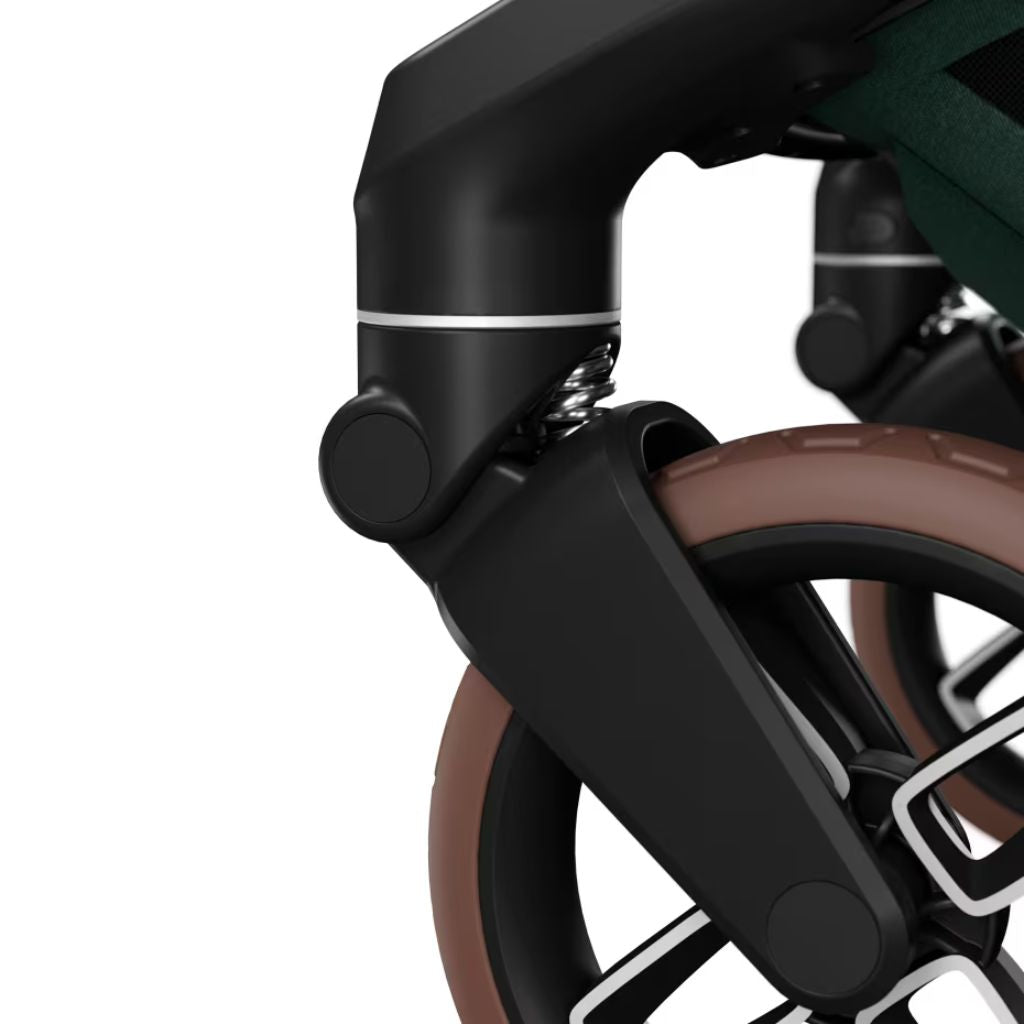 Maxi-Cosi Kinderwagen Fame Twillic Green + Draagmand + Basis Familyfix Slide Pro + Coral Slide Pro Onyx Black