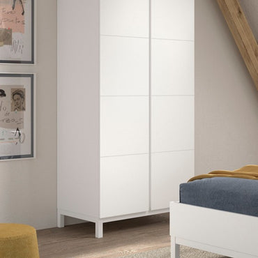 JAXX Armoire 2 portes Eva White