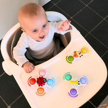 BoJungle Activiteitenspeeltje Sticky Spinner Toys Buddies Veelkleurig – 3 stuks