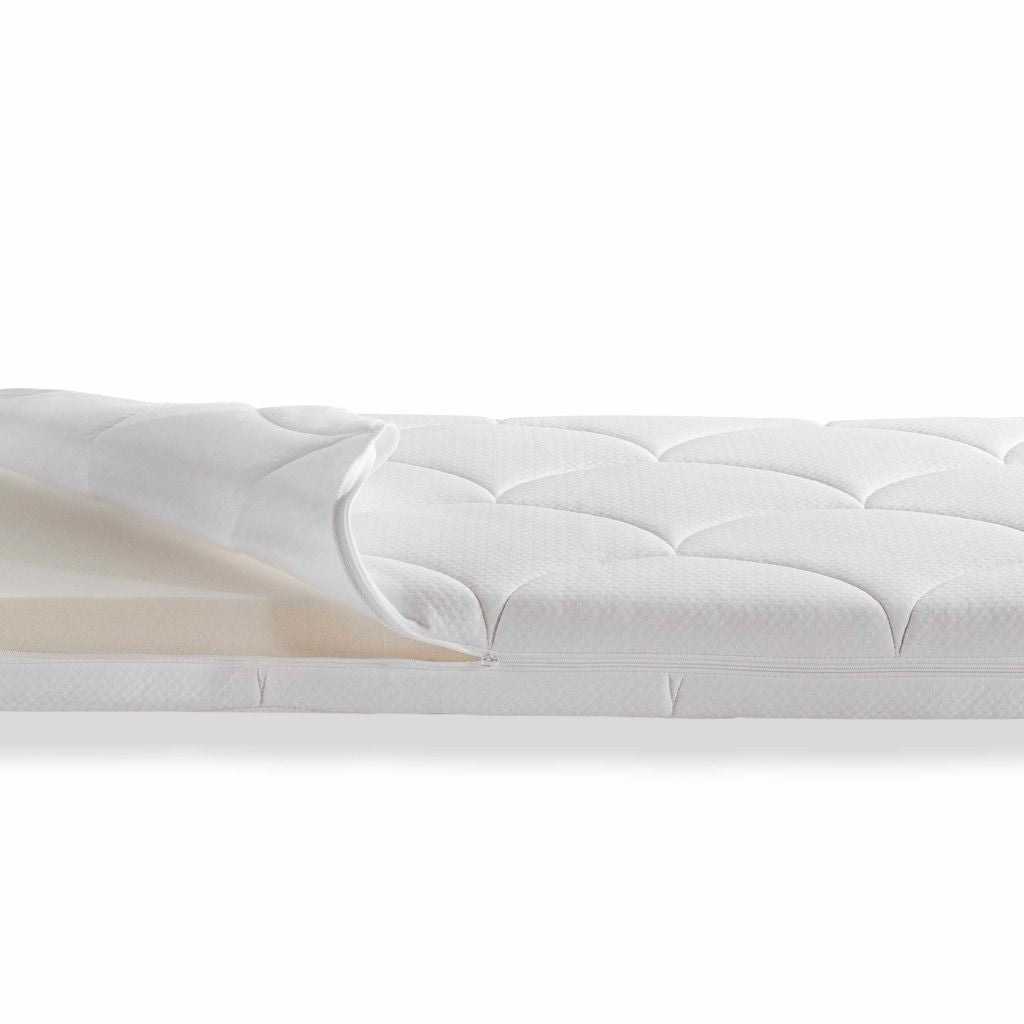 ZZZOO Matelas rond pour parc bébé Ours Blanc Ø 90 cm