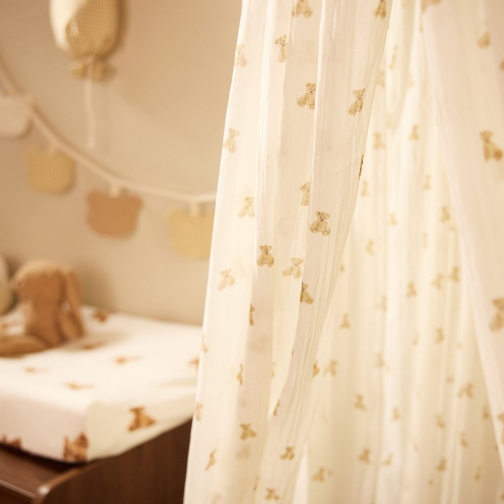 Jollein Klamboe Mini Teddy Bear Beige 245 cm