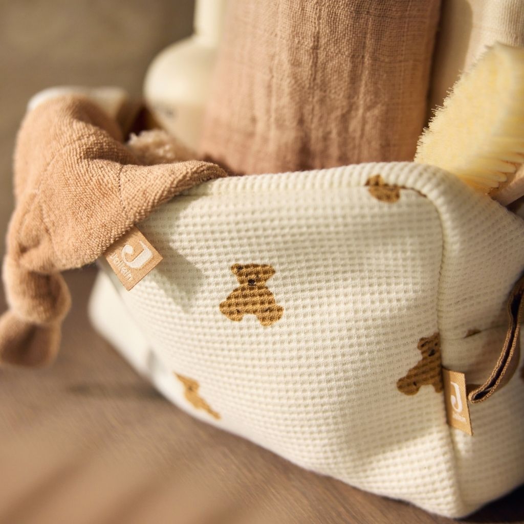Jollein Etui Mini Teddy Bear Little Waffle Beige