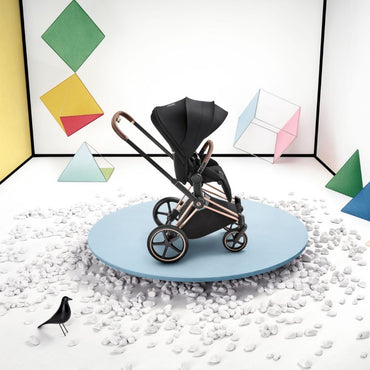 Cybex Poussette Priam Sepia Black Cadre Rose Gold