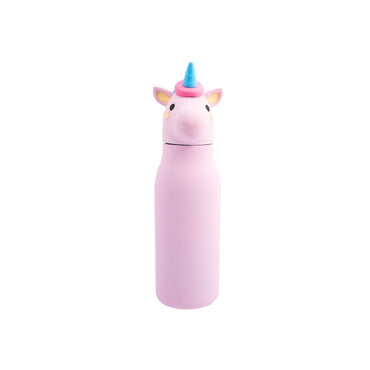Dotz Gourde avec paille en silicone Luna rose