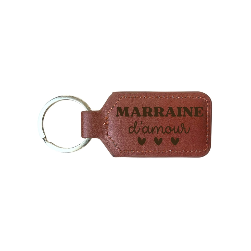 Dotti Porte-clés "Marraine d'amour" Brun