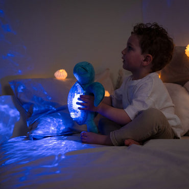 Cloud-B Tranquil Turtle Aqua Muzikale Babyprojector Blauw