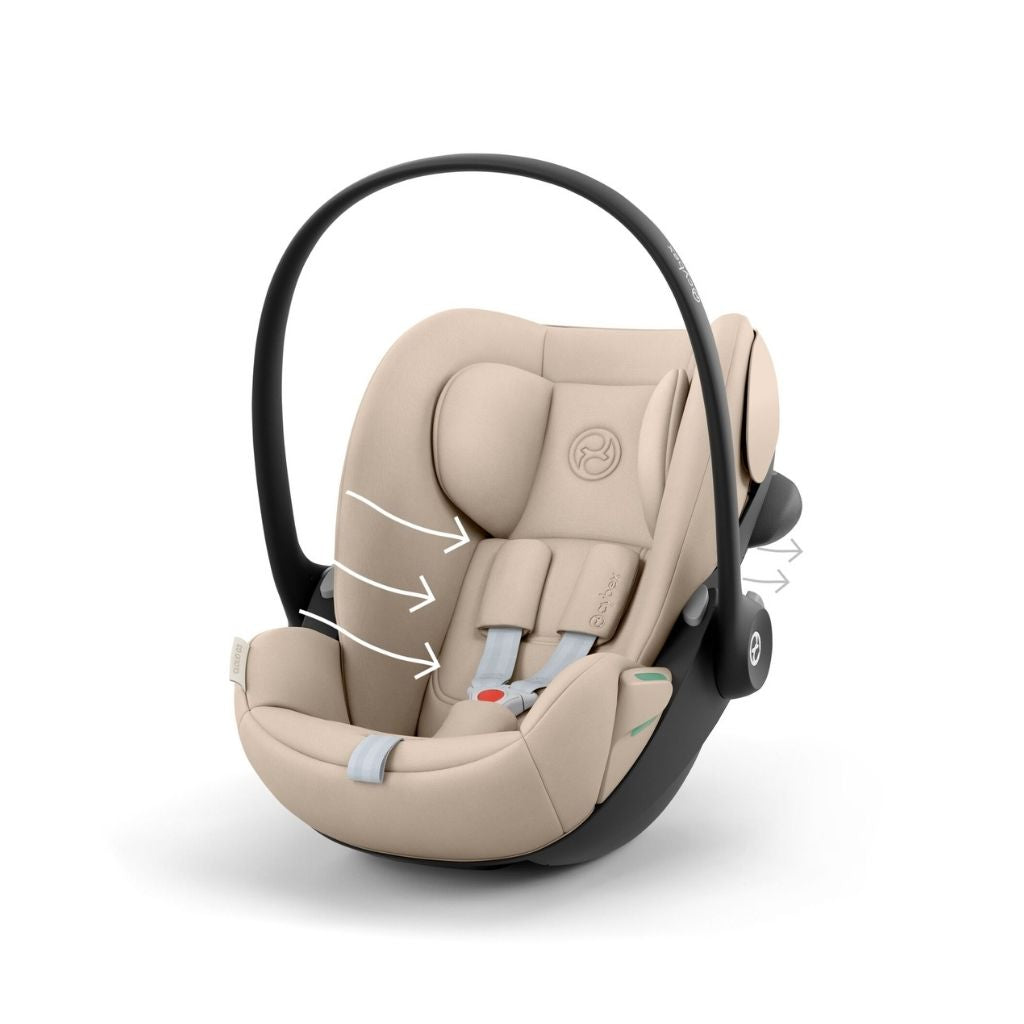Cybex Draagbare Autostoel Groep 0+ Cloud G3 i-size Almond Beige