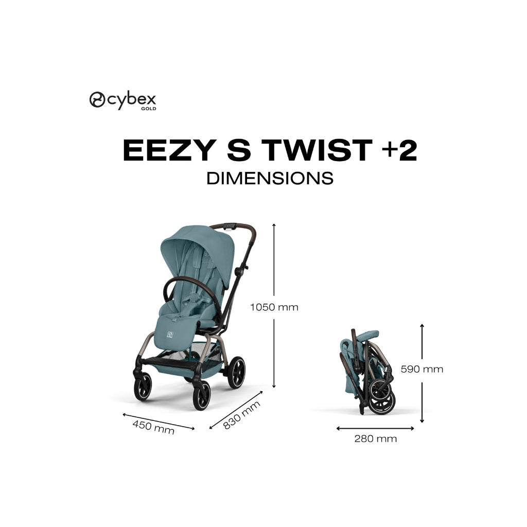 Cybex Kinderwagen Eezy S Twist+2 Stormy Blue