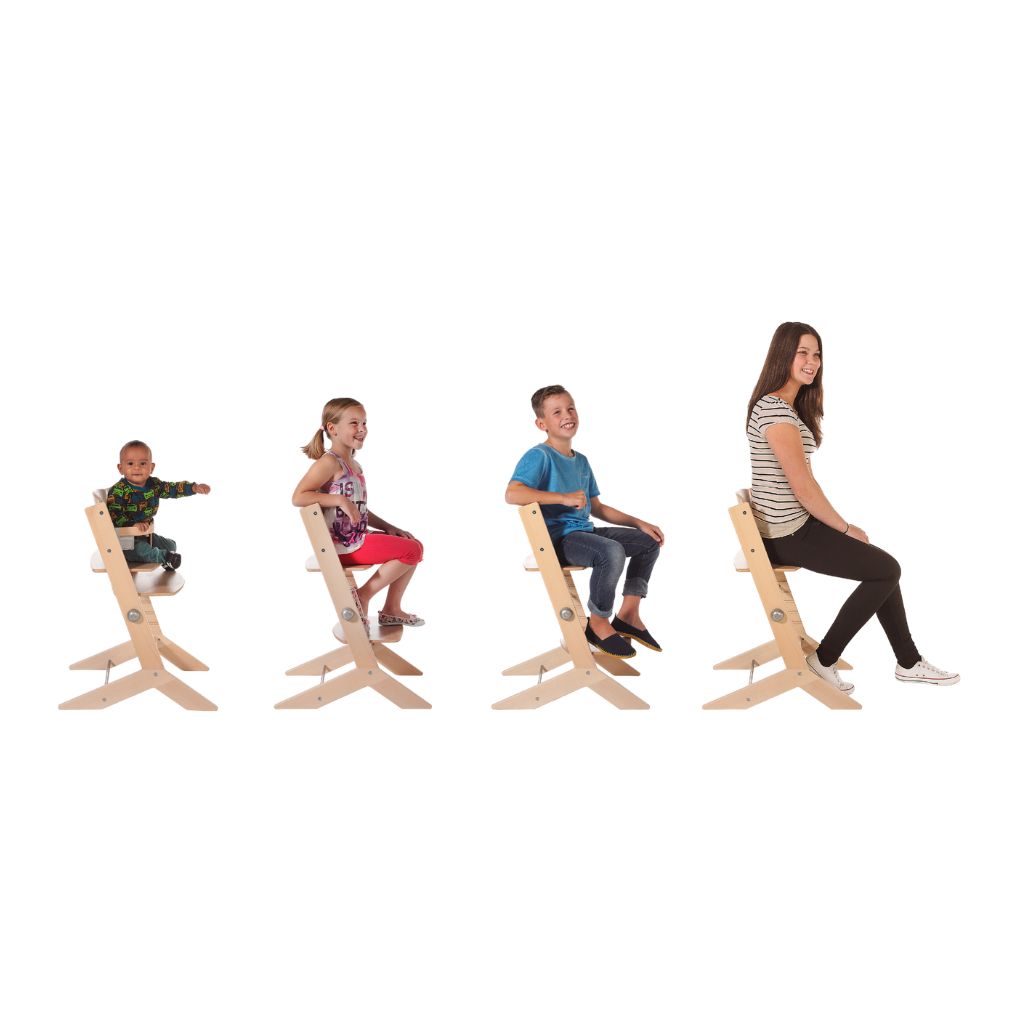 Geuther Chaise haute en bois Syt Eco + Tablette-repas