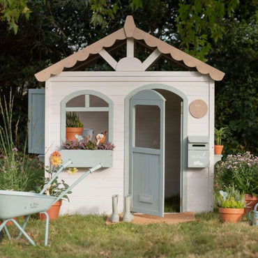 Little Dutch Maisonnette De Jeu d'extérieur En Bois Blanche