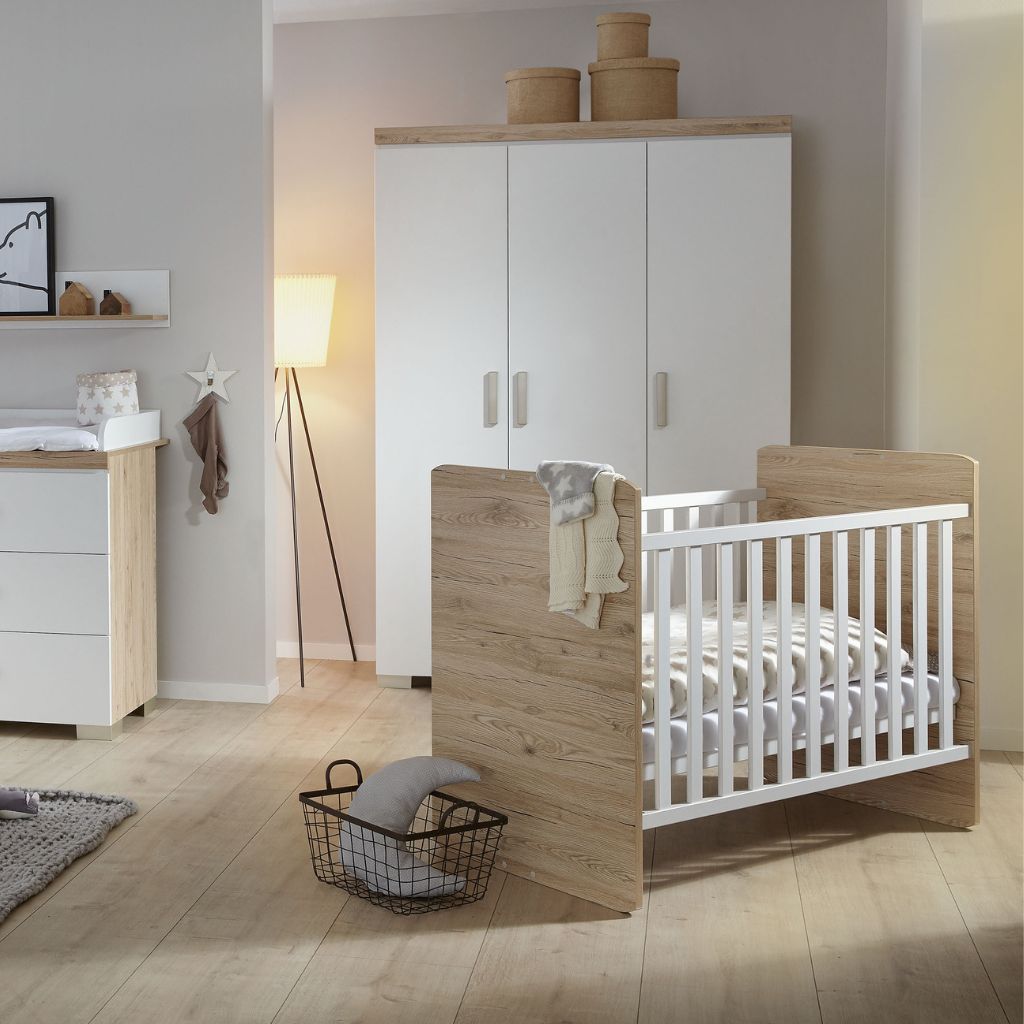 Transland Babybed / Peuterbed Hilja Meegroeibed B 60 x L 120 cm Chalk-White
