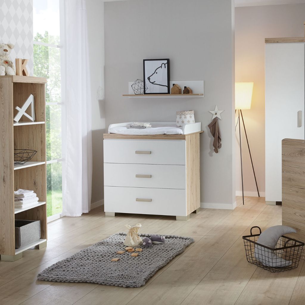 Transland Commode Hilja Chêne de Bordeaux Chalk-White