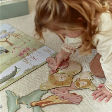 Little Dutch Puzzles en Bois Safari Friends Multi