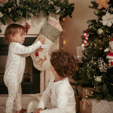 Little Dutch Chaussette De Noël Vert / Écru