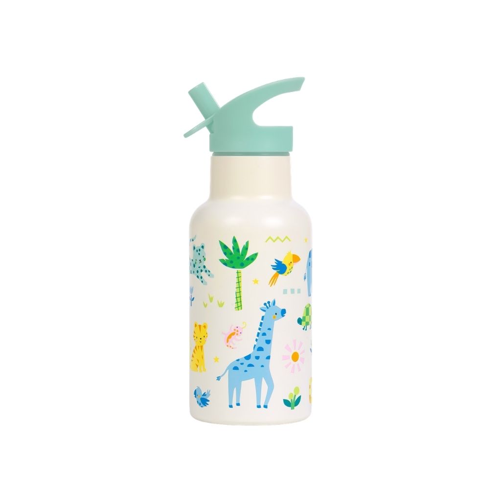 A Little Lovely Company Gourde En Acier Inoxydable Jungle 350 ml