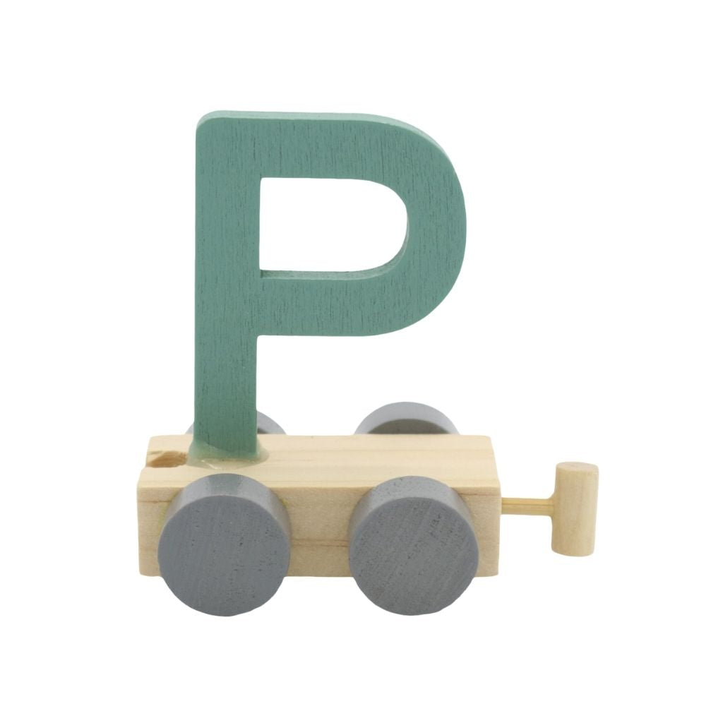JEP! Lettre Train P Green Bois