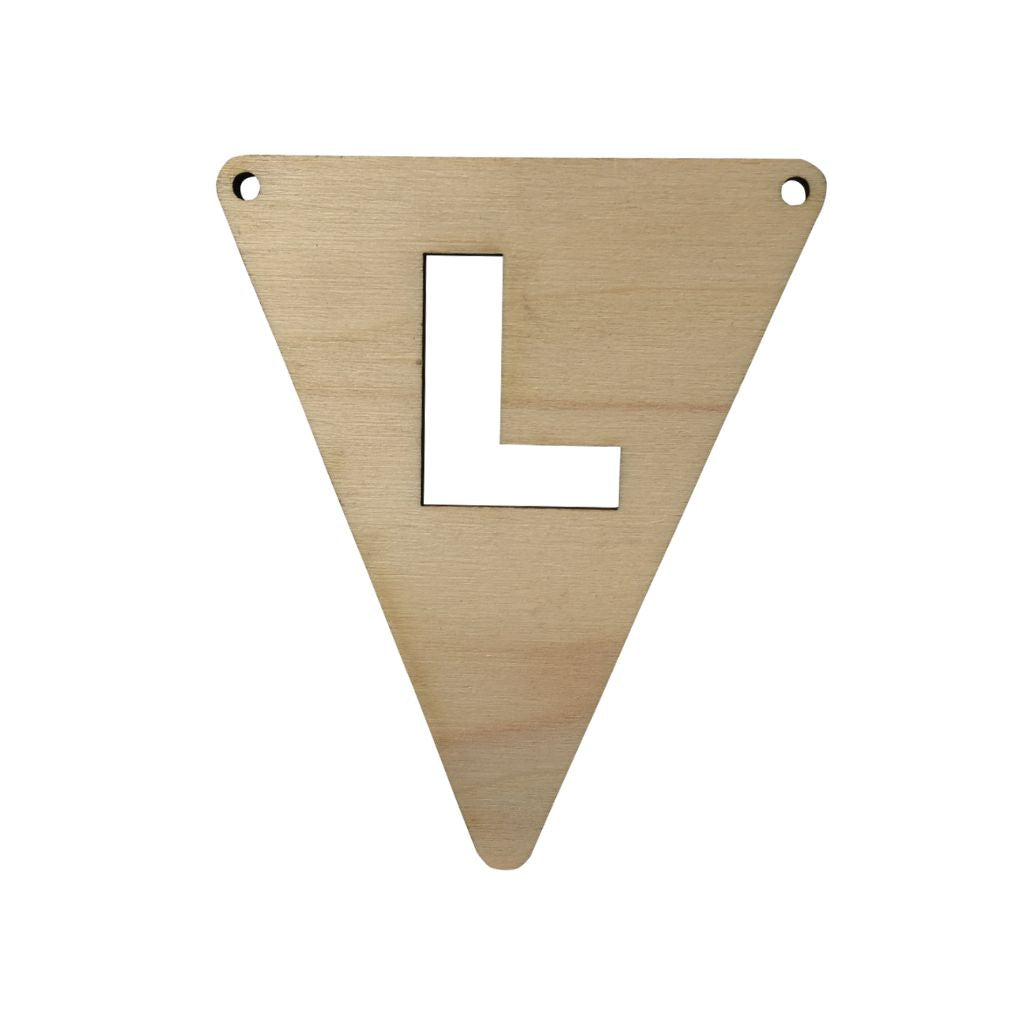 JEP! Lettervlagje L Wood