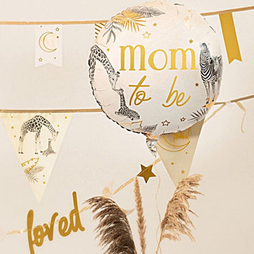 HAZA Witbaard Ballon De Folie "Mom To Be" Nude 45 cm