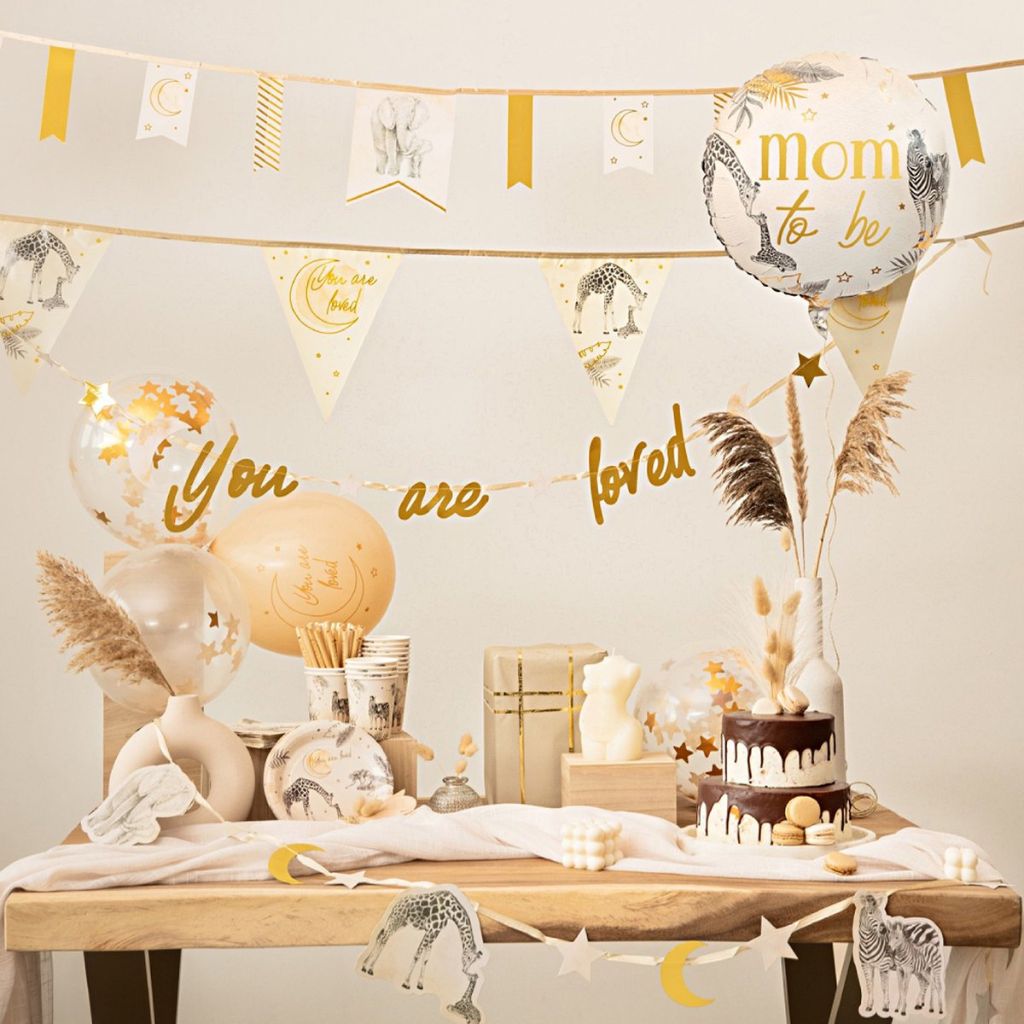 HAZA Witbaard Folieballon "Mom To Be" Nude 45 cm