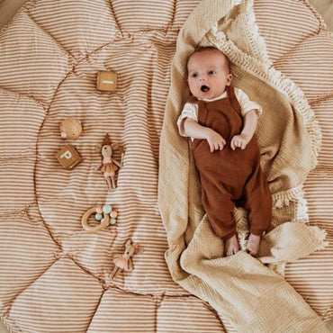 Play&Go Babymat Cocoon Bloom Stripes Brown