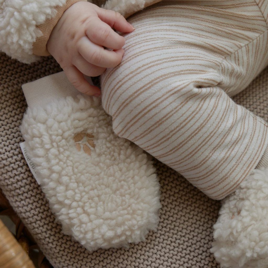 Little Dutch Gants Teddy 0-3 Mois Sand Unisexe