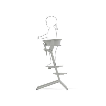 Cybex Tour d'apprentissage Pour Chaise Haute Lemo Suede Grey
