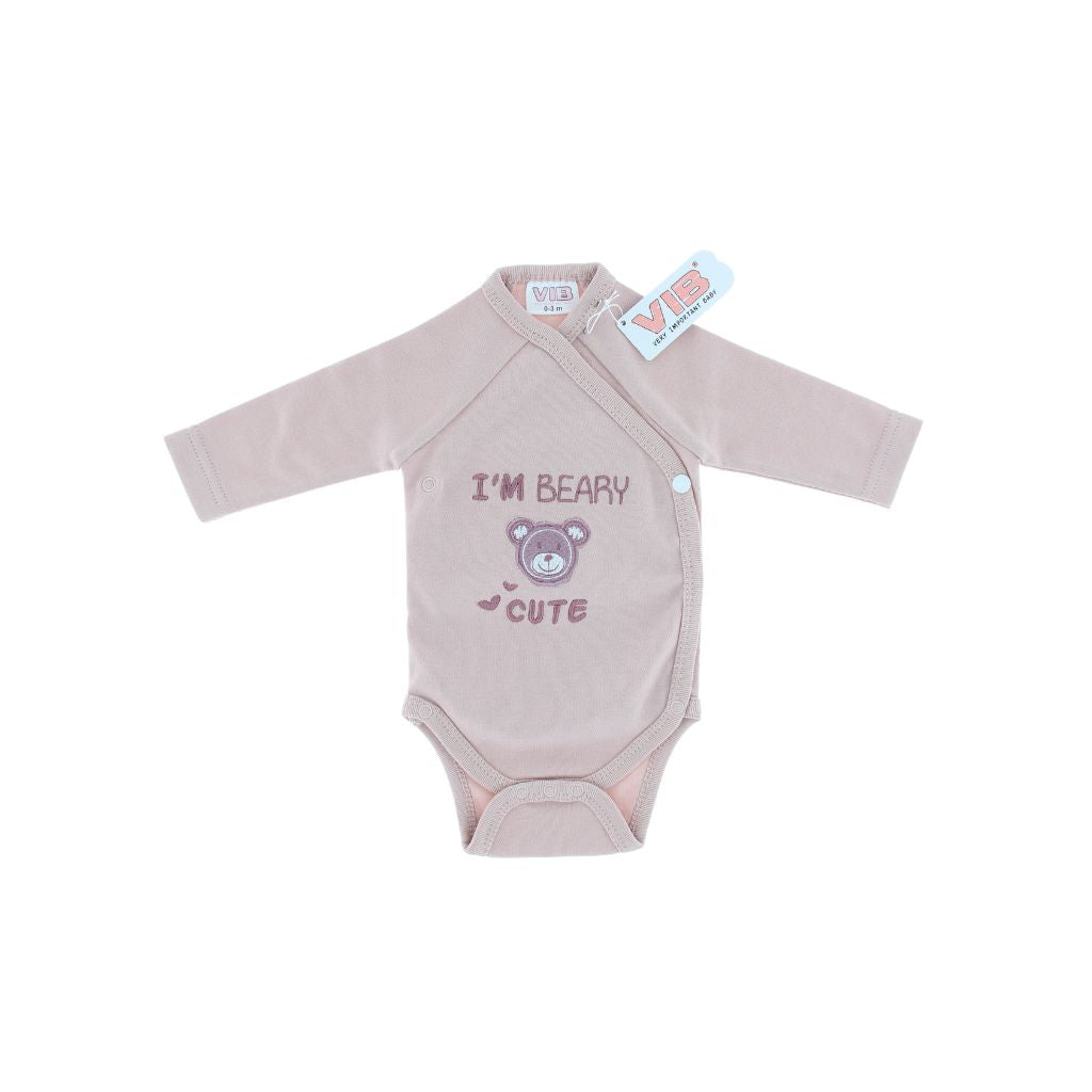 VIB Body "I'm Beary Cute" Rose Smoke Meisjes 0-3 m