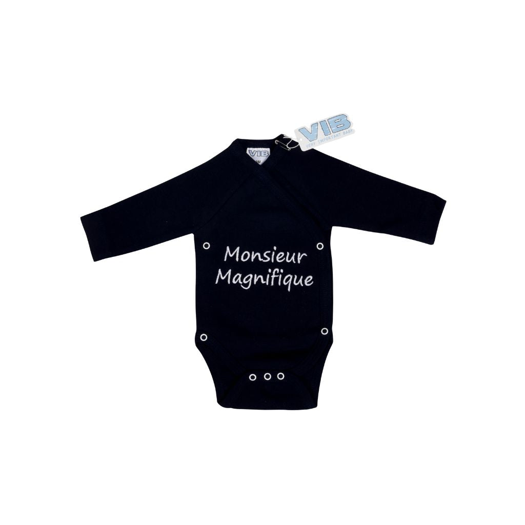 VIB Body "Monsieur Magnifique" Navy / Blanc Garçons 0-3 m